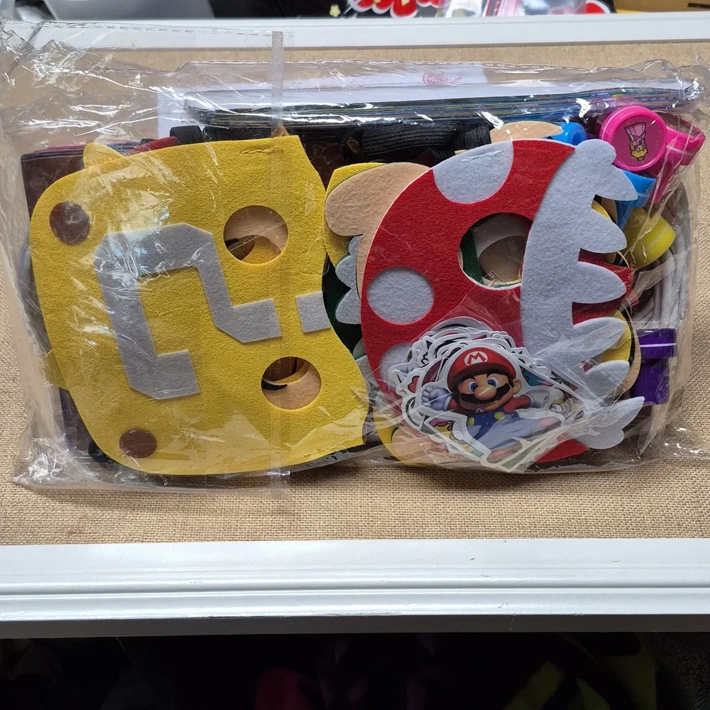 Mario Birthday Party Supplies, 98PCS Birthday Gifts Set for Mario Theme Party